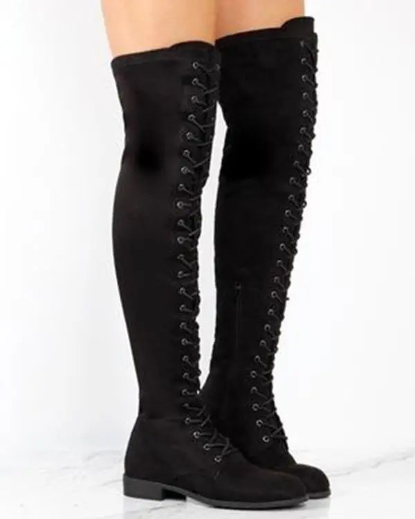 Lylah - Sexy Oberschenkelhohe Stiefel für Damen