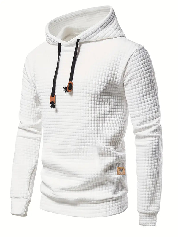 QuiltHoodie - Herren Kapuzenpullover