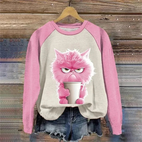 Joon - Lustiges Sweatshirt mit Katzenmuster