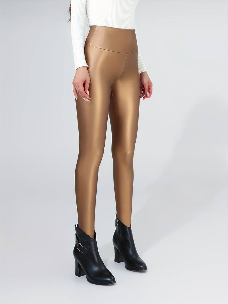 Blake - Hochtaillierte Leggings aus PU-Kunstleder